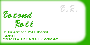 botond roll business card